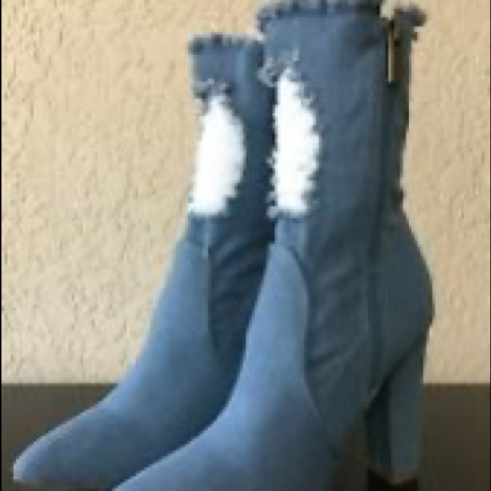 Denim Ankle Boots